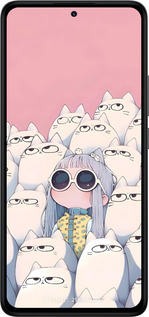 Силіконовий чехол Малышка с котами для Xiaomi Redmi Note 14 4G - 6295u-3903 изображение 