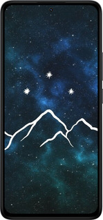 Силиконовый чехол Горы и звезды нарисованы на фоне галактики для Xiaomi Redmi Note 14 4G - 6490u-3903 изображение 