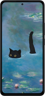 Силиконовый чехол С изображением кота и водяной лилии Monet для Xiaomi Redmi Note 14 4G - 6519u-3903 изображение 