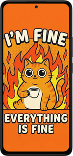 Силіконовий чехол Funny Cat для Xiaomi Redmi Note 14 4G - 6786u-3903 изображение 