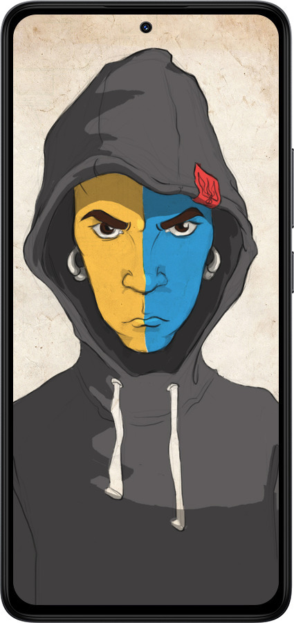 Силіконовий чехол Злий підліток  для Xiaomi Redmi Note 14 4G - 1053u-3903 изображение 
