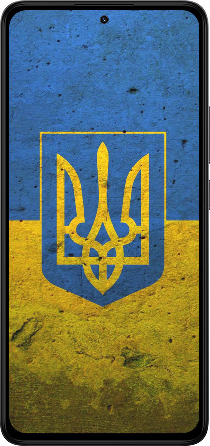 Силиконовый чехол Флаг и герб Украины 2 для Xiaomi Redmi Note 14 4G - 378u-3903 изображение 