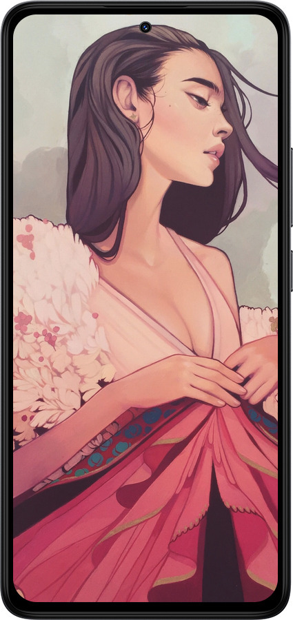 Силиконовый чехол Kelsey Beckett для Xiaomi Redmi Note 14 4G - 4034u-3903 изображение 