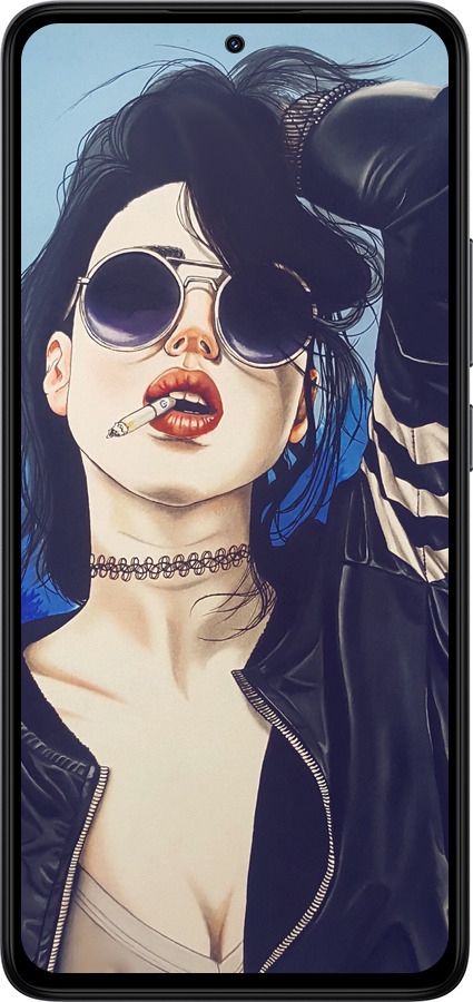 Силиконовый чехол Девушка на стиле для Xiaomi Redmi Note 14 4G - 4151u-3903 изображение 