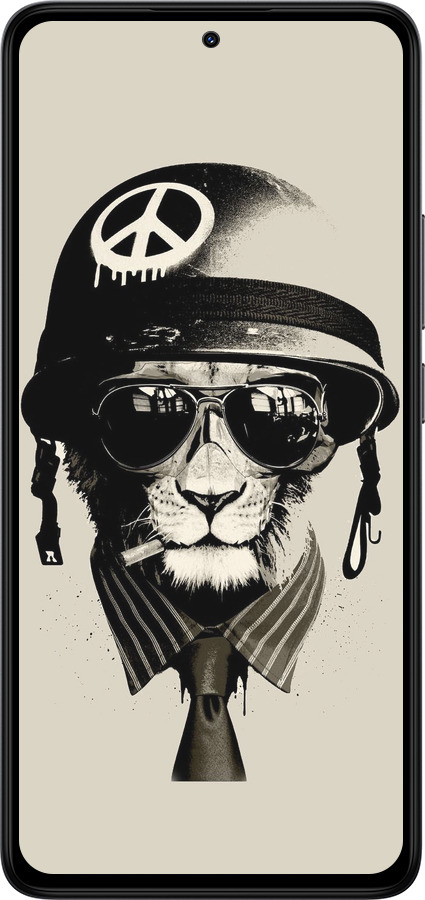 Силіконовий чехол tattoo soldier для Xiaomi Redmi Note 14 4G - 4165u-3903 изображение 
