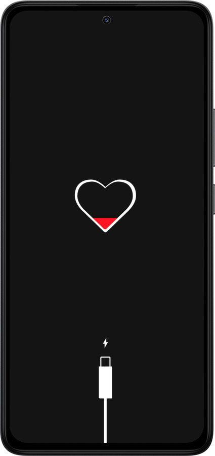 Силиконовый чехол Подзарядка сердца для Xiaomi Redmi Note 14 4G - 4274u-3903 изображение 