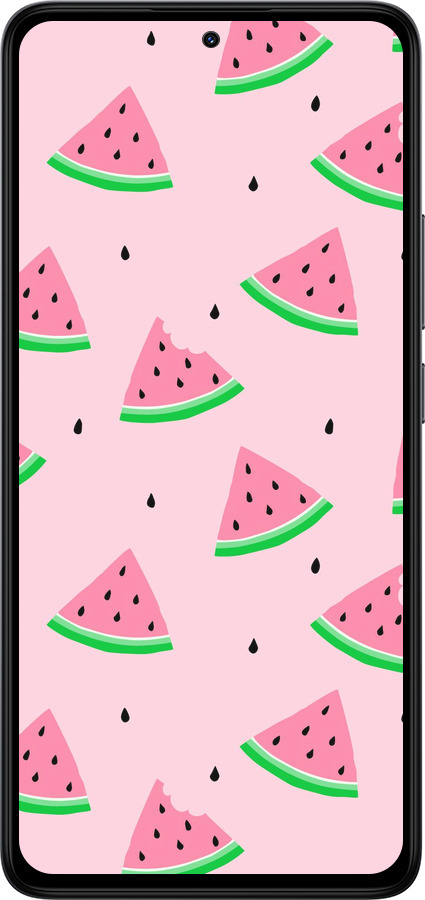 Силіконовий чехол Рожевий кавун для Xiaomi Redmi Note 14 4G - 4314u-3903 изображение 