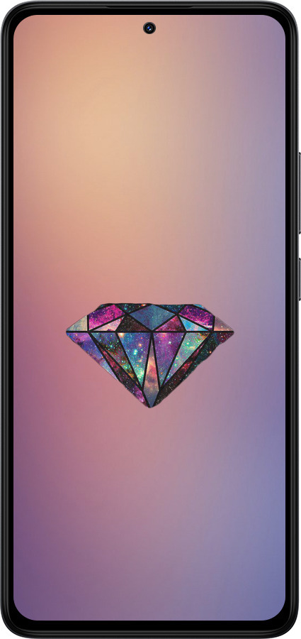 Силиконовый чехол Диамант для Xiaomi Redmi Note 14 4G - 4352u-3903 изображение 