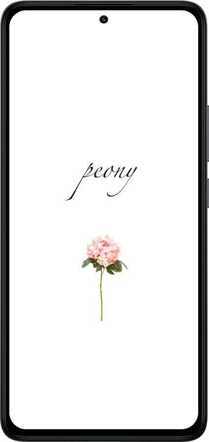 Силиконовый чехол Пион для Xiaomi Redmi Note 14 4G - 4366u-3903 изображение 