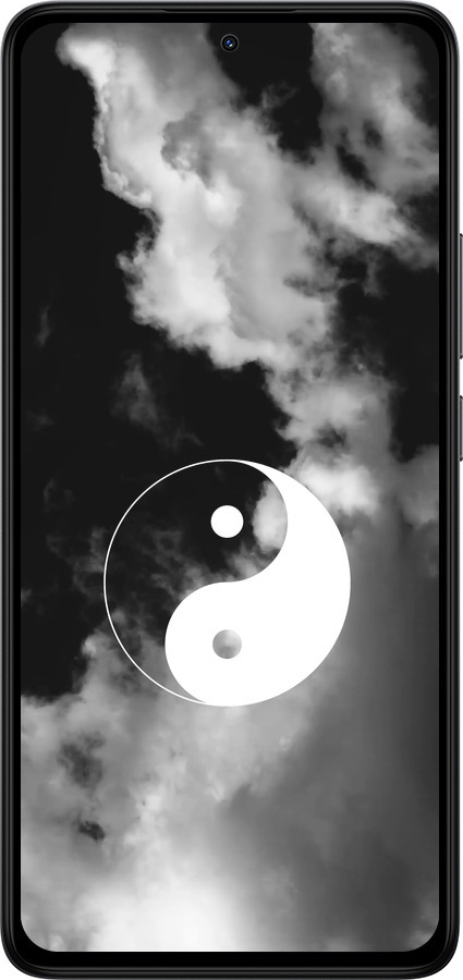 Силіконовий чехол Інь і янь для Xiaomi Redmi Note 14 4G - 4389u-3903 изображение 