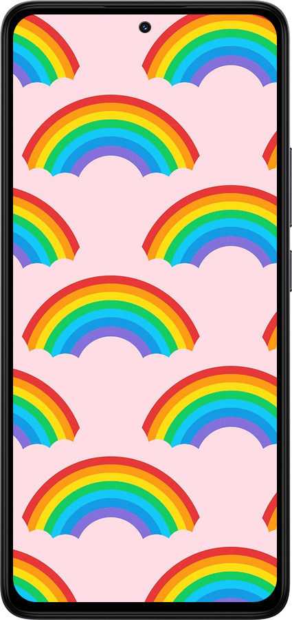 Силиконовый чехол Rainbows для Xiaomi Redmi Note 14 4G - 4478u-3903 изображение 