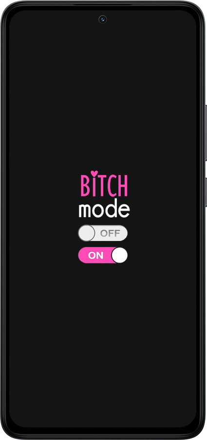 Силіконовий чехол Bitch mode для Xiaomi Redmi Note 14 4G - 4548u-3903 изображение 