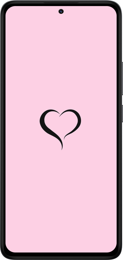 Силіконовий чехол Серце 1 для Xiaomi Redmi Note 14 4G - 4730u-3903 изображение 