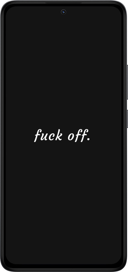 Силиконовый чехол Fuck off для Xiaomi Redmi Note 14 4G - 4731u-3903 изображение 