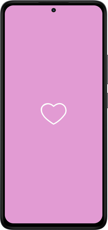 Силіконовий чехол Серце 2 для Xiaomi Redmi Note 14 4G - 4863u-3903 изображение 