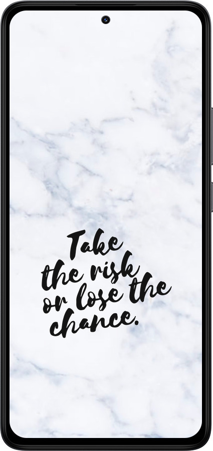 Силиконовый чехол Рискнуть или потерять шанс для Xiaomi Redmi Note 14 4G - 4866u-3903 изображение 