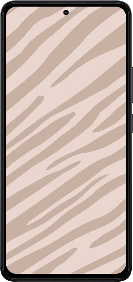 Силіконовий чехол Зебра беж для Xiaomi Redmi Note 14 4G - 4875u-3903 изображение 