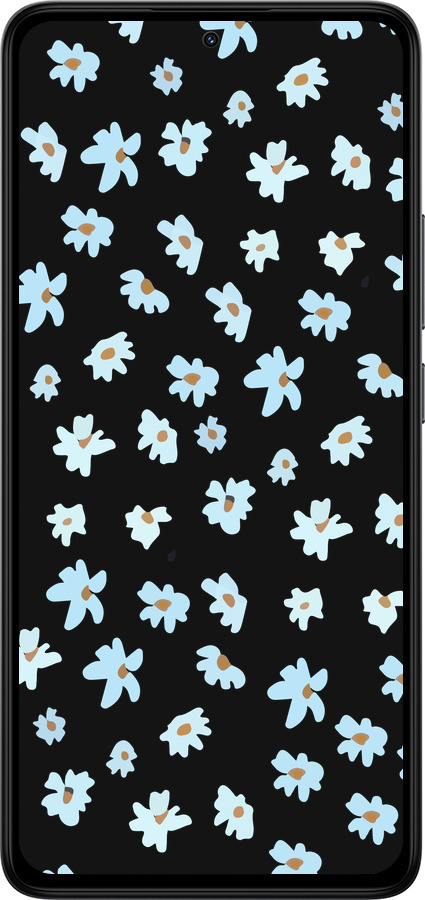 Силіконовий чехол Квітковий для Xiaomi Redmi Note 14 4G - 4900u-3903 изображение 