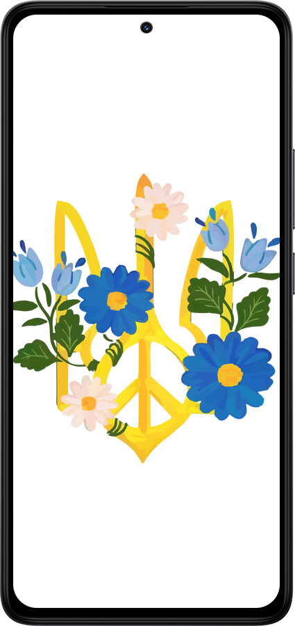 Силіконовий чехол Герб v3 для Xiaomi Redmi Note 14 4G - 5265u-3903 изображение 