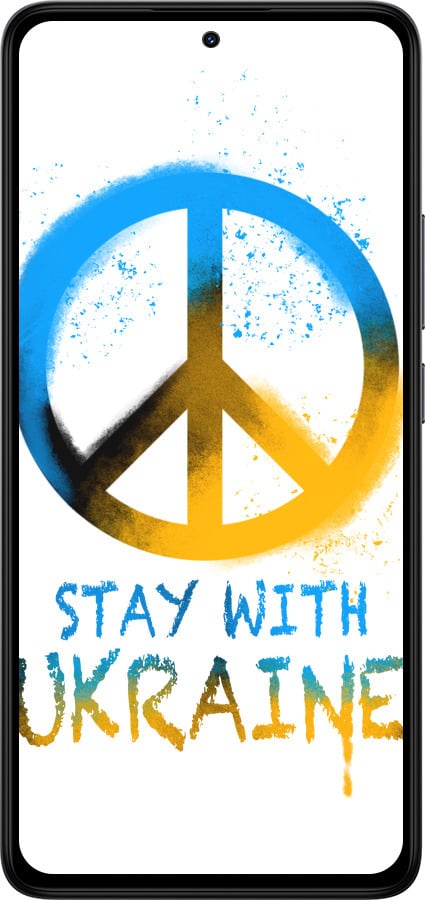 Силіконовий чехол Stay with Ukraine v2 для Xiaomi Redmi Note 14 4G - 5310u-3903 изображение 