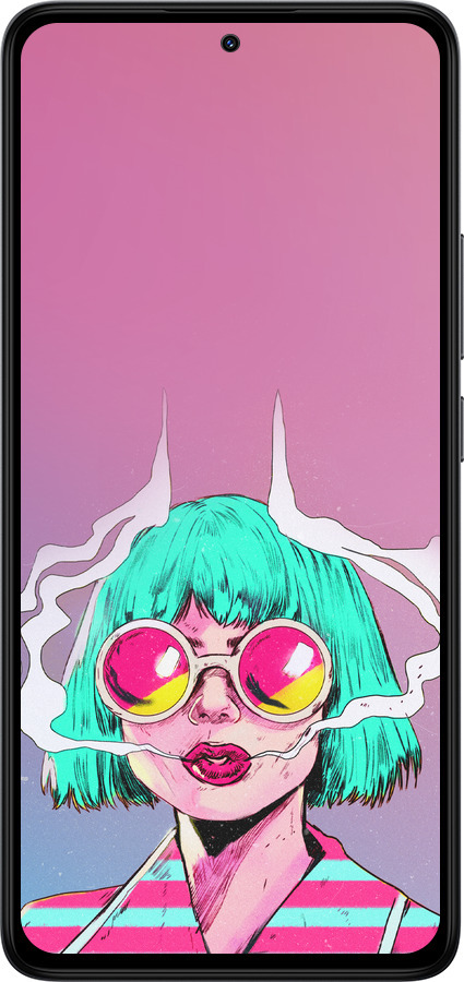 Силиконовый чехол Поп арт девушка для Xiaomi Redmi Note 14 4G - 5378u-3903 изображение 
