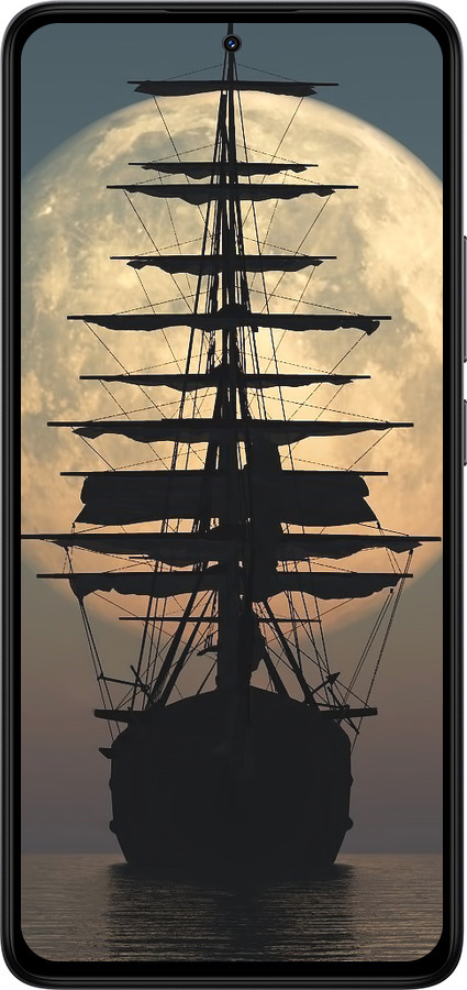 Силиконовый чехол Корабль для Xiaomi Redmi Note 14 4G - 5998u-3903 изображение 