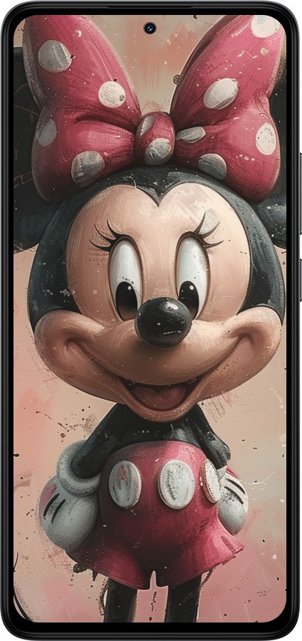 Силиконовый чехол Minnie Mouse для Xiaomi Redmi Note 14 4G - 6054u-3903 изображение 
