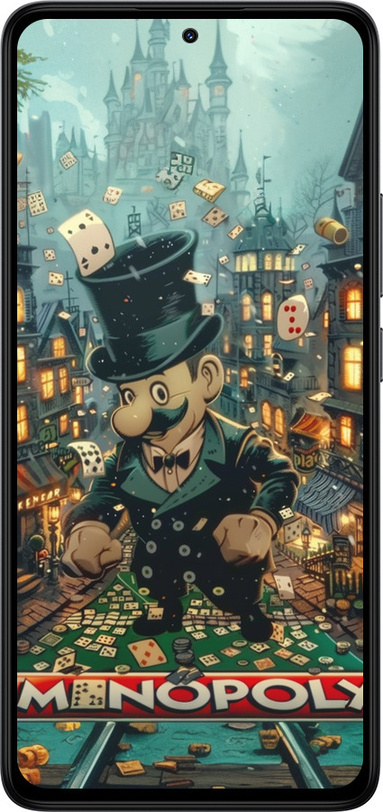 Силиконовый чехол Сказочный Monopoly для Xiaomi Redmi Note 14 4G - 6086u-3903 изображение 