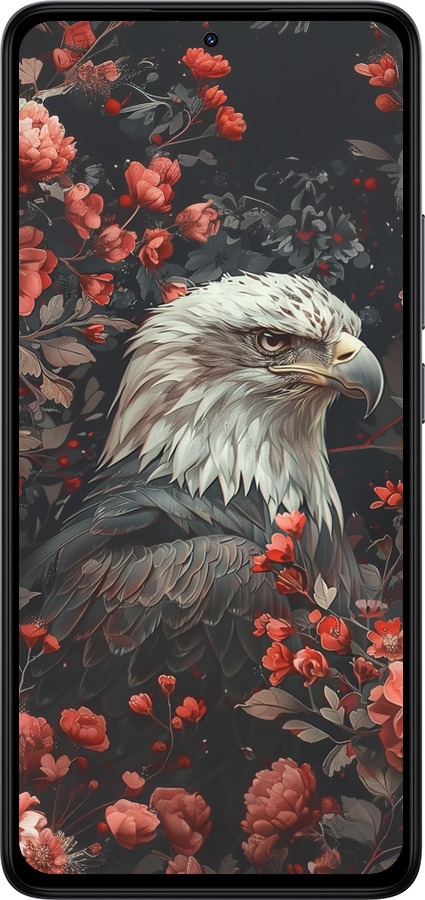 Силиконовый чехол Цветочный страж для Xiaomi Redmi Note 14 4G - 6102u-3903 изображение 