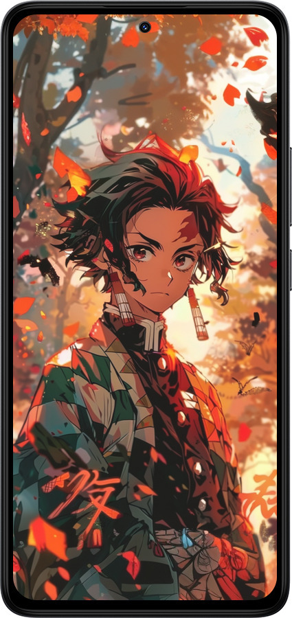 Силіконовий чехол Tanjiro для Xiaomi Redmi Note 14 4G - 6130u-3903 изображение 