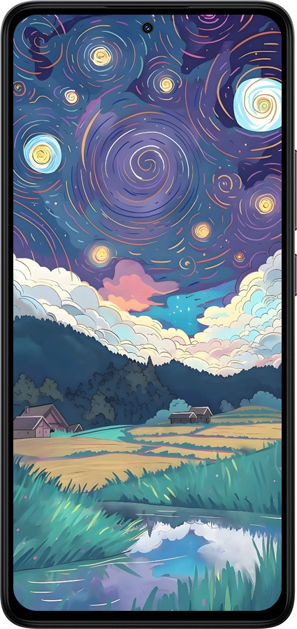 Силіконовий чехол Креативний арт для Xiaomi Redmi Note 14 4G - 6322u-3903 изображение 