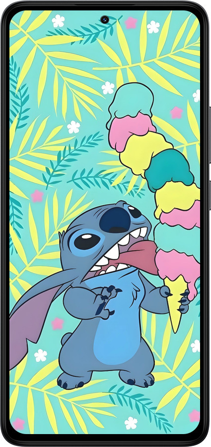 Силиконовый чехол Стич для Xiaomi Redmi Note 14 4G - 6361u-3903 изображение 