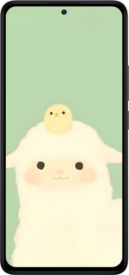 Силіконовий чехол Барашек и ципленок для Xiaomi Redmi Note 14 4G - 6369u-3903 изображение 