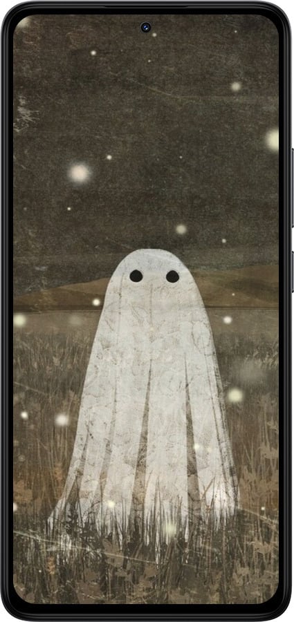 Силиконовый чехол Привидение и светлячки для Xiaomi Redmi Note 14 4G - 6406u-3903 изображение 