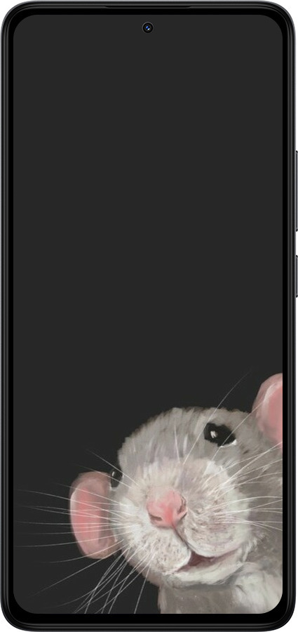 Силиконовый чехол The Peeking Rat для Xiaomi Redmi Note 14 4G - 6442u-3903 изображение 
