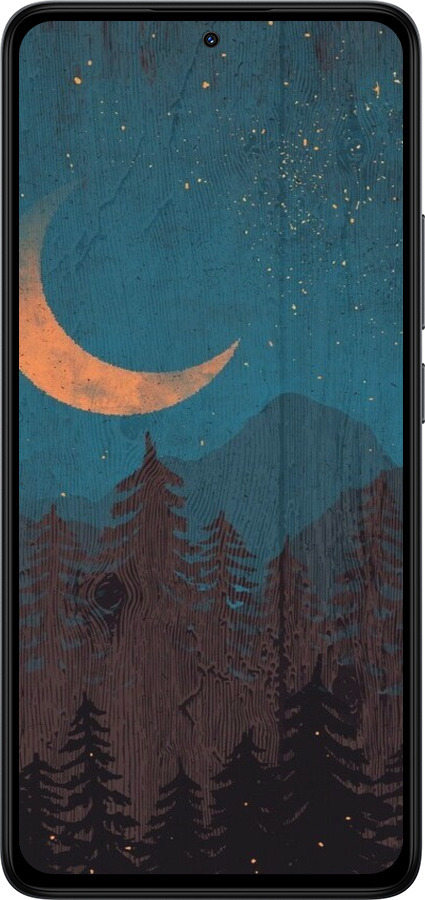 Силиконовый чехол Звездный лес для Xiaomi Redmi Note 14 4G - 6480u-3903 изображение 