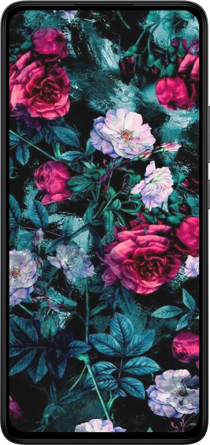 Силиконовый чехол Сад и розы для Xiaomi Redmi Note 14 4G - 6483u-3903 изображение 