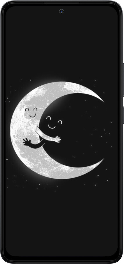 Силиконовый чехол Лунные объятия для Xiaomi Redmi Note 14 4G - 6508u-3903 изображение 