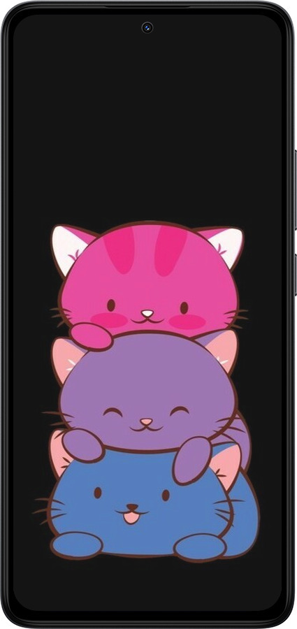 Силиконовый чехол Милые кошки для Xiaomi Redmi Note 14 4G - 6518u-3903 изображение 