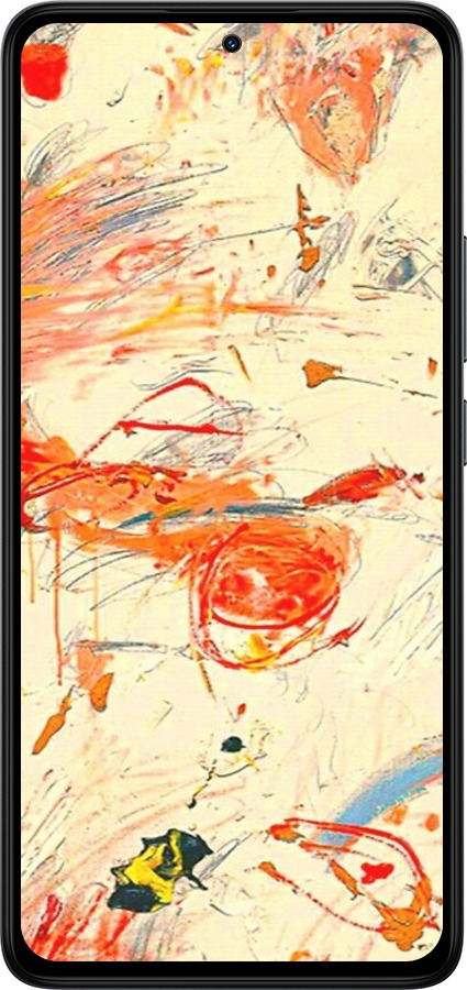 Силіконовий чехол Динамічна картина з хаотичними мазками для Xiaomi Redmi Note 14 4G - 6540u-3903 изображение 