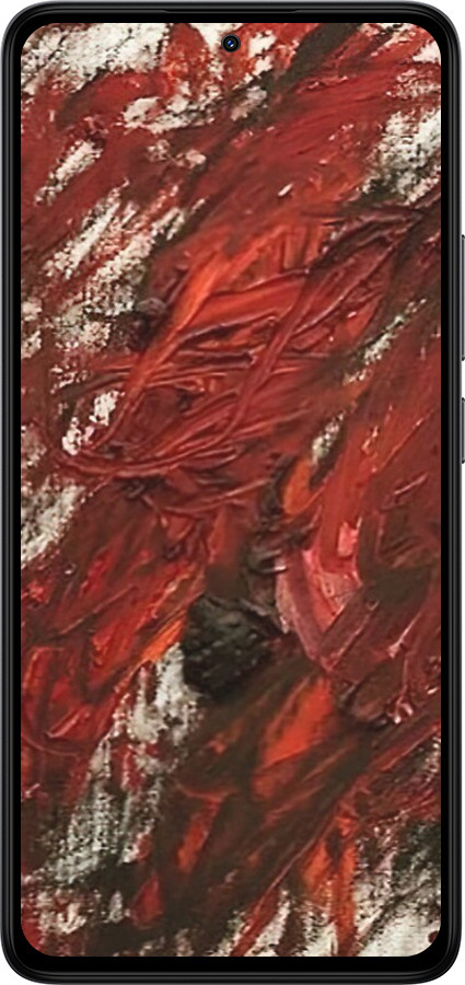Силиконовый чехол Абстрактная композиция в красных тонах для Xiaomi Redmi Note 14 4G - 6541u-3903 изображение 