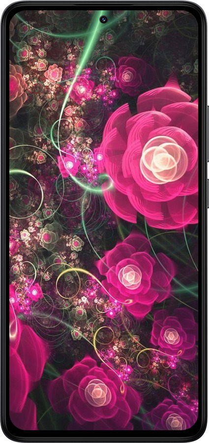 Силіконовий чехол Абстрактні квіти 3 для Xiaomi Redmi Note 14 4G - 850u-3903 изображение 
