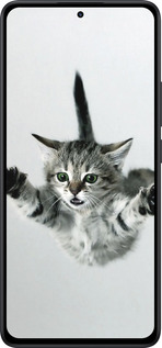 Силиконовый чехол Летящий котёнок для Xiaomi Redmi Note 14 5G - 2322u-3811 изображение 