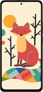 Силиконовый чехол Rainbow fox для Xiaomi Redmi Note 14 5G - 4010u-3811 изображение 