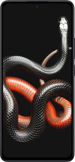 Силиконовый чехол Красно-черная змея на черном фоне для Xiaomi Redmi Note 14 5G - 4063u-3811 изображение 