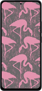 Силиконовый чехол Vintage-Flamingos для Xiaomi Redmi Note 14 5G - 4171u-3811 изображение 