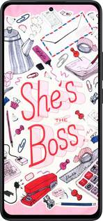 Силиконовый чехол she's the  boss для Xiaomi Redmi Note 14 5G - 4254u-3811 изображение 
