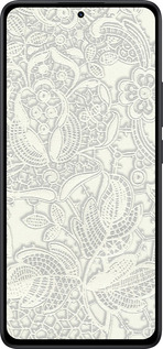 Силиконовый чехол Белое кружево для Xiaomi Redmi Note 14 5G - 4383u-3811 изображение 