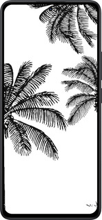 Силиконовый чехол Пальмы1 для Xiaomi Redmi Note 14 5G - 4634u-3811 изображение 