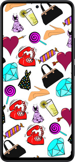 Силиконовый чехол stickers для Xiaomi Redmi Note 14 5G - 4757u-3811 изображение 